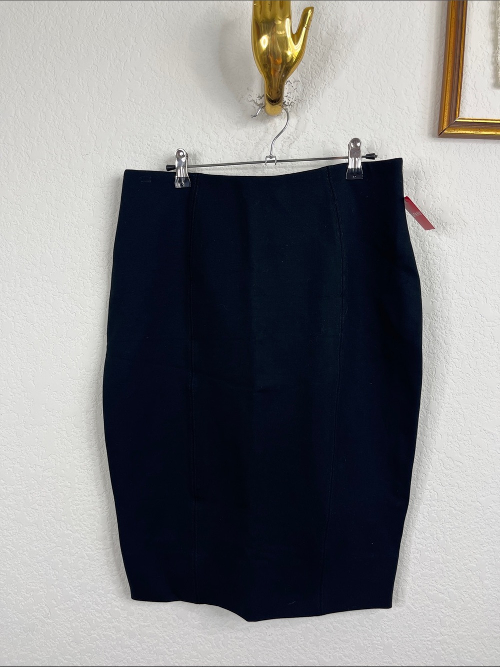 SPANX Perfect Black Pencil Skirt To the Knee Panel Compression
